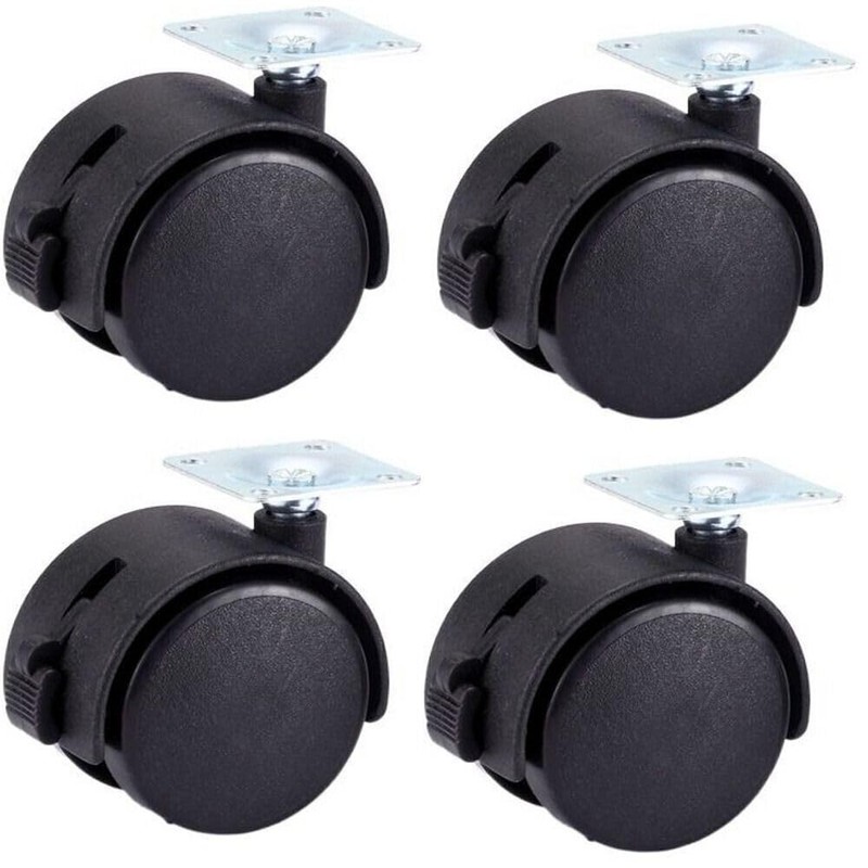 Multibao 4xPcs 2 Inch Castor Wheel Swivel Caster Plate Mounted