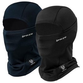 LONGLONG Balaclava Ski Mask Moisture Wicking Full Face Mask Windproof Warm Double Layers Cold Weather Winter Skiing Snowboarding Outdoor Men Women