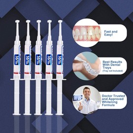 Ultra White 16% Teeth Whitening Gel Large 5 Tubes of Gel