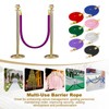MECCANIXITY Velvet Stanchion Rope 5 Ft/1.5 M, Barrier Rope Velvet