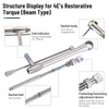 4E 4E'S USA Dental Implant Torque Wrench Set: Universal Prosthetic