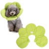 Pet Recovery Collar Adjustable Lightweight Prevent Licking Sunflower Shape Cute