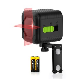 Zokoun Red Beam Laser Level, Cross Line Laser with Magnetic Bracket, Self-Leveling Vertical and Horizontal Line, Rotatable 360 Degree, NOT Recommended for Outdoor use(MD02RS Plus-Red)
