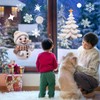9 Sheet Christmas Window Clings, Christmas Snowflake Deer Window Clings