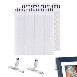 AOEVUIR 8 Pairs of Picture Mounting Strips Residue-Free Hanging of Picture Frames and Christmas Decorations No Drilling Required
