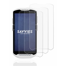 Savvies 6 Pack Screen Protector compatible with Zebra TC57 Protection Film Clear