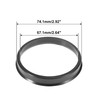 X AUTOHAUX 4 Pieces Plastic Centring Rings Spacer Rings for
