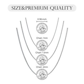 Dacc & Aya Sterling Silver Nickel-Free Diamond-Cut Solid Round Snake Chain Necklace for Men Women Flexible Italian Magic Snake Chain Necklace with Lobster Clasp, 2mm, 24 Inches (with a Gift Box)