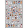 Package includes: 10 pieces Christmas nail stickers, multiple Christmas elements