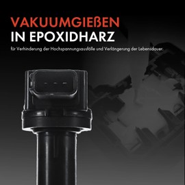 Frankberg 2x Ignition Coil Compatible with Accord VII CL CN 2.0L 2.4L 2003-2007 Civic VII Hatchback EU EP EV 2.0L 2001-2005 Stream RN 2.0L 2001-2007 Replace# 30520-PNA-007