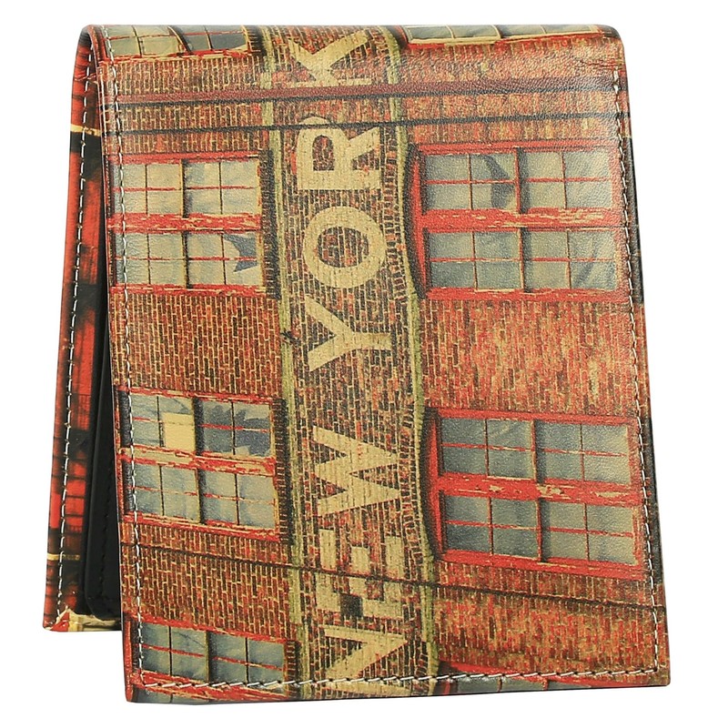 United Streets of Art Mens Wallet - Bifold Trifold Artisan