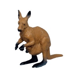 Deluxebase Mini Animal Adventure Replica - Kangaroo from Small Sized Realistic Toy Figure That Makes an Ideal Wild Animal Toy for Kids
