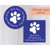 Paw Print Address Labels Pet Stickers/labels (#086-SS)