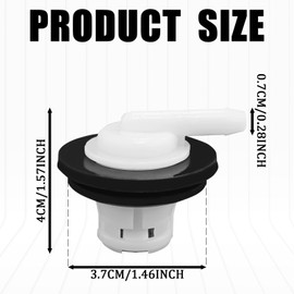 QQWD 1 PC Fuel Tank Vent Plug, Fuel Tank Vent Valve and Grommet Kit, 5360058 5360059 Gas Tank Vent Valve Compatible with Jeep Wrangler, Ford 1980-1996 F150 F250, 1980-1997 F350