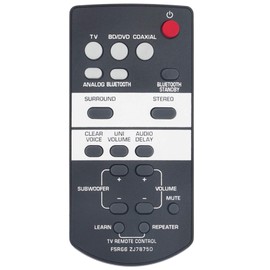New FSR66 ZJ78750 Replacement Remote Control fit for Yamaha Front Surround System YAS-103 YAS-93 ATS-1030 YAS103 YAS93 ATS1030 YAS-203 YAS-105 YAS-101 YAS-152 SRT-700 ATS-1050 ATS-1050BL ATS-1050-R