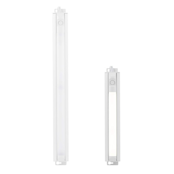 UltraPro 10in. LED Fixture, Under Cabinet Light, 2700K Warm White, 340 Lumens, Closet, Kitchen, Flat Plug, 44127
