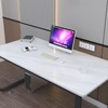 VOLEAAR 30CM x 500CM Glossy White Marble Contact Paper for