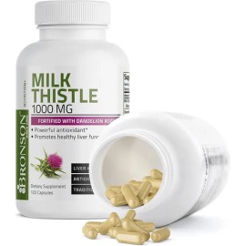 Silimarina Cardo Mariano Diente D León 1000mg 120cáp Mad Usa