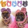 Leap Raupe Dog Pet Cosplay Turban Headband Ribbon One Size