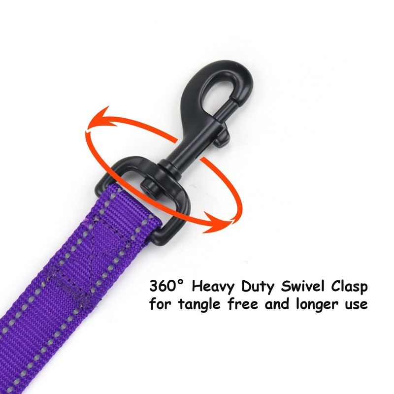 Wagtime Club Soft &Thick Dual Handle 6FT Dog Leash, Premium