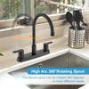 Cinwiny 8 Inch Centerset Kitchen Faucet for Sink 3 Hole