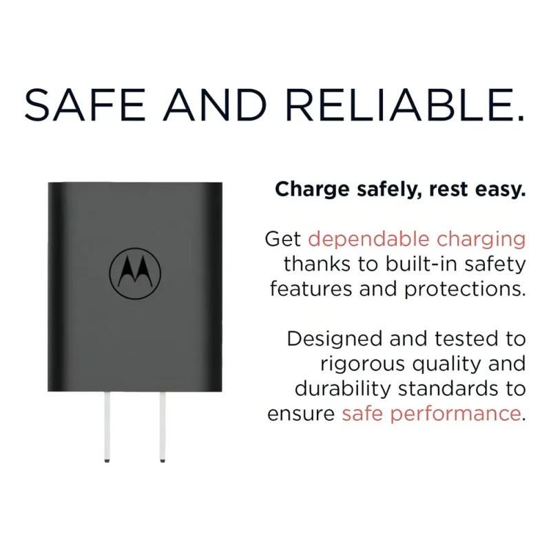 Motorola Turbo Power 20w USB SA18D59386 color Negro