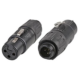RA3FT-B Adapter 3P XLR Female Tiny XLR Female Audio Video Adapter Splitter XLR Connectors 1 Pack