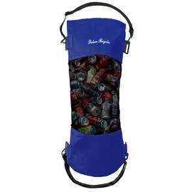 Deluxe Recycles Portable Mesh Trash Bag for Boat - Washable Leakproof Outdoor Garbage Bags for Boat, Kayak or Camper – Lightweight & Large Capacity Bin Bag (Blue)