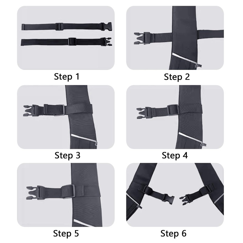 Medsuo Adjustable Backpack Chest Strap Replacement Backpack Waist Strap Sternum