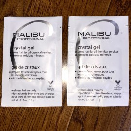 Malibu 2 Malibu Crystal Gel Treatment Packets 2 Caps Removes Discoloration Preps Hair