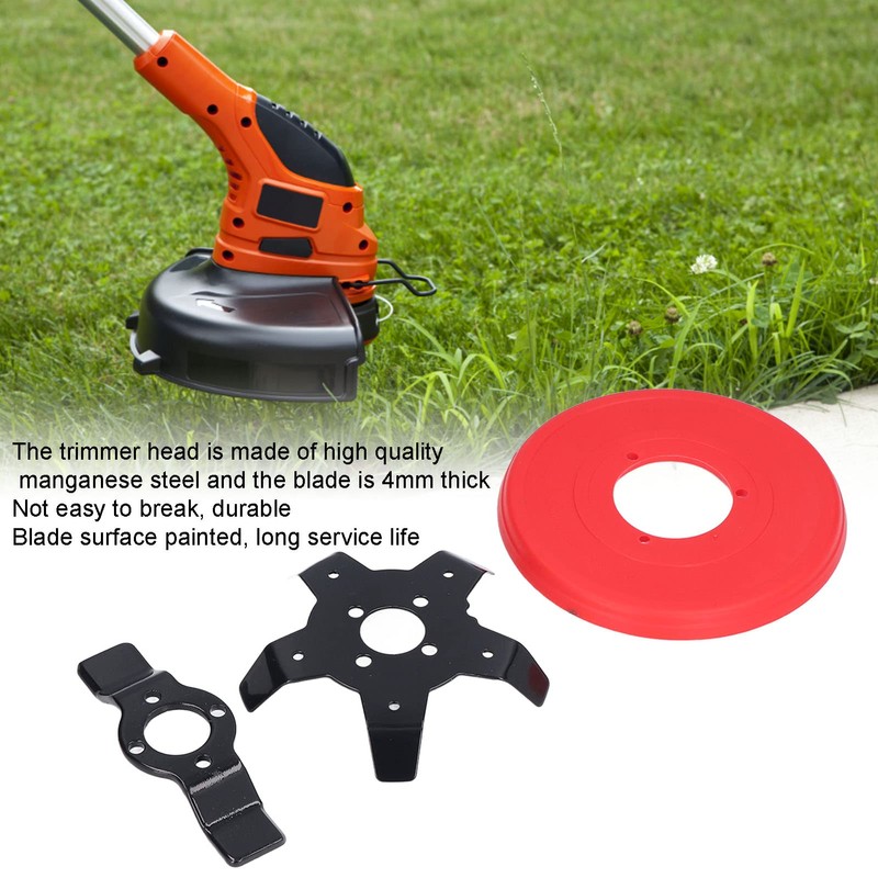 QANYEGN 26mm Steel Trimmer Head, Lawn Mower Cutting Head Aessories,