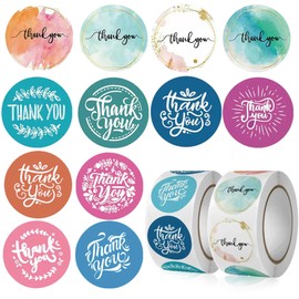 YOJO Thank You Stickers,1000 Pcs 1 Inch Thank You Stickers for Baking Packaging Envelope Seals Small Business,Thank You Labels for Party Wedding Birthday