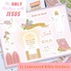 Bible Tabs with Unique Stickers, Laminated Bible Tabs for Women