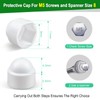 Jeboler Pack of 10 Hexagonal Protective Caps M5, Screw Cover