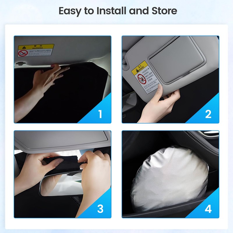 Rilsen Windshield Sun Shade for 2007 2008 2009 2010 2011