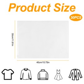 Maxentico Vacuum Bags for Clothes (30 Pieces), Vacuum Bag Clothing Storage Bags, Wakum Bags, Travel Vacuum Bags Storage Bags, Vacuum Bags Vacuum Bags Vacuum Clothes Bags (30 x 40 cm)