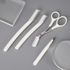 4-Piece Eyebrow Grooming Scissor Set with Thinning Scissors Tweezers 2ea
