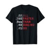 All Faster Than Dialing 911 Weapon Bullet Ammo Lover T-Shirt
