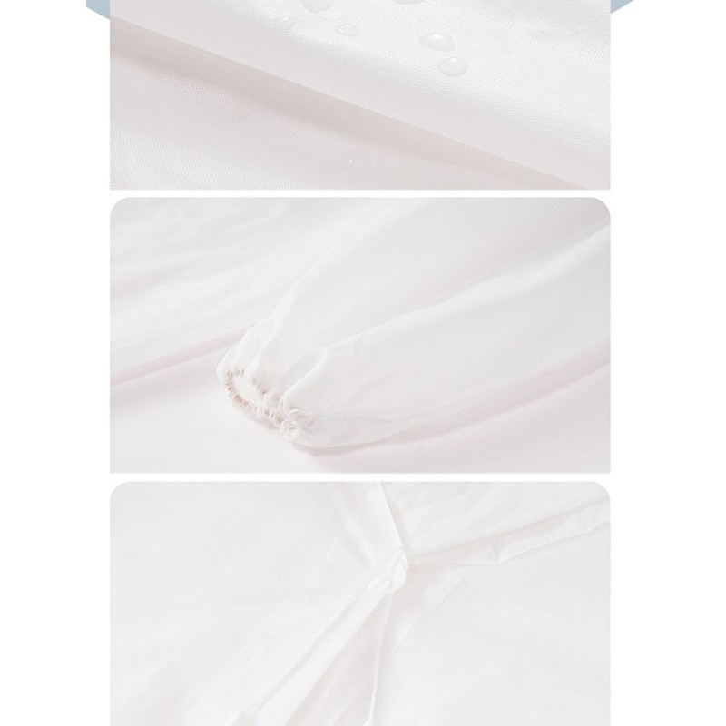 Bombinate Raincoat, Storage Bag Included, Hat, Rain Poncho, Unisex, Translucent,