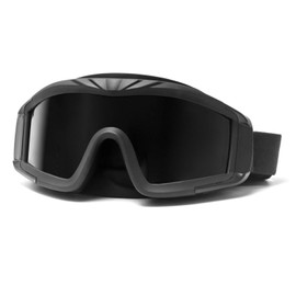 QWORK® Airsoft Goggles, Outdoor Sports Military Airsoft Tactical Goggles with 3 Interchangable Lens, UV Protection Shooting Glasses for Paintball Riding Shooting Hunting Cycling, Black