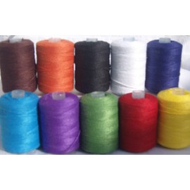 10 x 200m Assorted Colour Set 100% Heavy Duty Extra Strong Polyester Sewing Thread – 200m on Each Reel – Perfect for use on Jeans, Canvas, Leather, Pillow Covers, Curtains, Denim Stitching