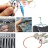 WYAN 18 pieces 15 cm coloured key fob steel wire,