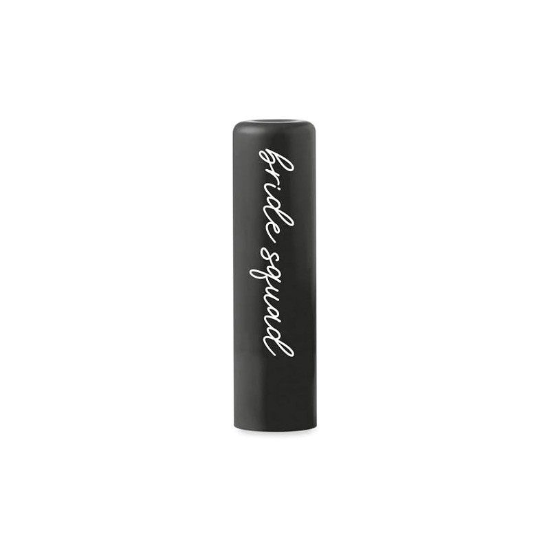 eBuyGB Black Bride Squad Lip Balm, Hen Party Lip Balms,