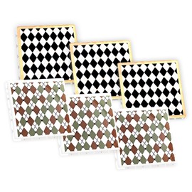 Emeich Acrylic Drink Coaster 6-Piece Set | Modern, Simple and Fashionable Style Coaster Set, Suitable for Desktop Protection, Cups, Wine Glasses, Home Decoration, bar Decoration