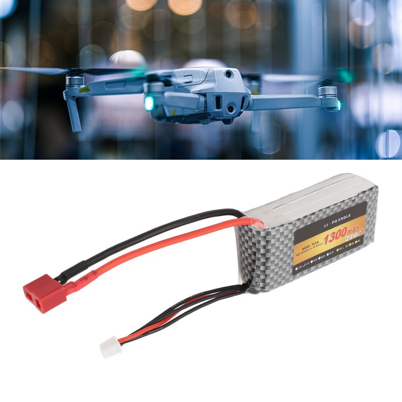 RC LiPo Battery 11.1V 1300mAh 3s with 25CT Connector Lithium