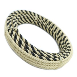 M-Royal Saddles Charro Ixtle Black 17Mts (55FT) Maguey Soga Rope Lasso