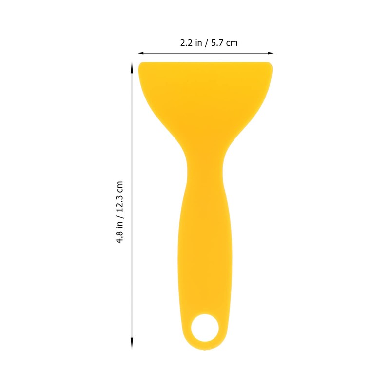 TEHAUX 25pcs Plastic Scraper, Portable Yellow Plastic Putty, Car Film