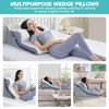 Wedge Pillow for Sleeping, Orthopedic Bed Wedge Pillow Set, 15-in-1