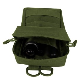 IronSeals 3 Pack Tactical Molle Admin Pouch, Flashlight Pouch, Cell Phone Holster Pouch with Flag Patch