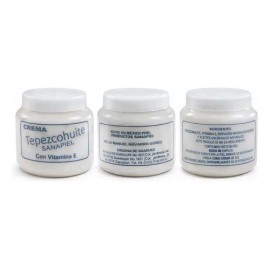 Crema Tepezcohuite Sanapiel Vitamina E Pomada 90g Piel Todo Tipo De Piel Día/noche